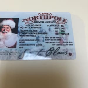 Bezit het officiële rijbewijs van de kerstman!