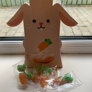 Easter bunny box filled with sweets