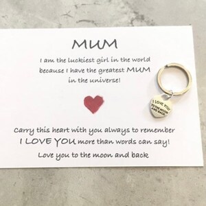 Mum / Dad Keychain - let them know how much you love them