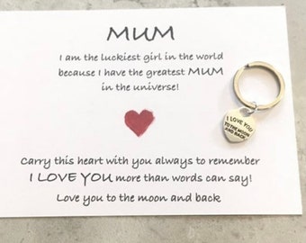 Mum / Dad Keychain - let them know how much you love them