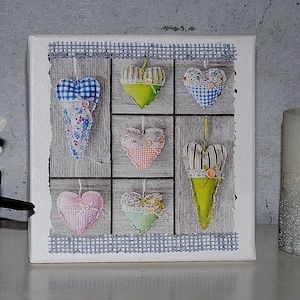 Shabby Chic Deco Pictures Vintage Decoration Hearts Gifts Women Birthday Handmade