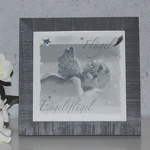 Angel picture | Guardian angel | Shabby Chic Decoration | Decoration children&#39;s room | Birth gift | Baby | Baptism gift | Picture Frame