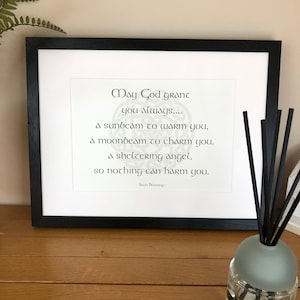 Irish Blessing  May God Grant You Always  Irish Themed Blessings  Proverbs and Limericks  Irish Prints by Ireland With Love  Irish Posters