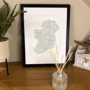 Ierse poster aangeschoten kaart Ierse dronken gezegden kaart van Ierland WordArt Ierse print met Ierse gezegden en zinnen Ierse thema poster print