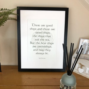 Irish Blessing There are Good Ships and There are Wood Ships Irish Themed Blessings and Proverbs Prints and Posters by Ireland With Love