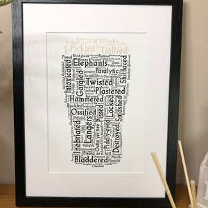 Irish Poster Tipsy Irish Pint of Sayings Word Art Poster Irish Print With Irish Sayings and Phrases Irish Themed Poster Print