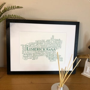 Limerick All Ireland 2020 Senior Hurling Champions  Irish Themed  Ireland Irish Print  GAAWord Art Poster Print Hurling  Football  Camogie