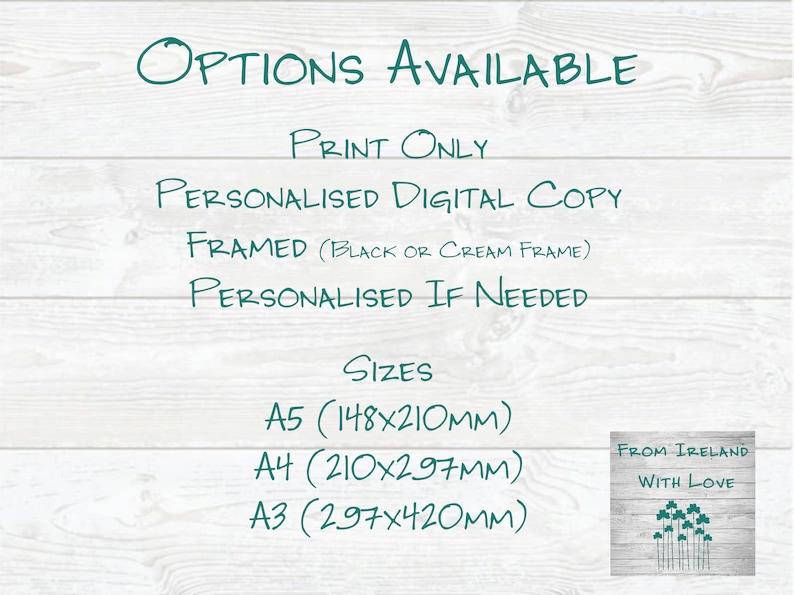 Cavan GAA Irish Themed Word Art Poster Print by Ireland With Love Printed in sizes A5 A4 and A3 offered as print only, framed or matted with all the Cavan GAA clubs listed in the Cavan colours in the shape of county Cavan this print can also be personalised