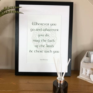 Irish Blessing  Where Ever You Go And What Ever You Do Irish Themed Word Art by Ireland With Love  Irish Poster Irish Prints