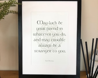 Ierse zegening: Moge het geluk je toelachen - Keltische kunst