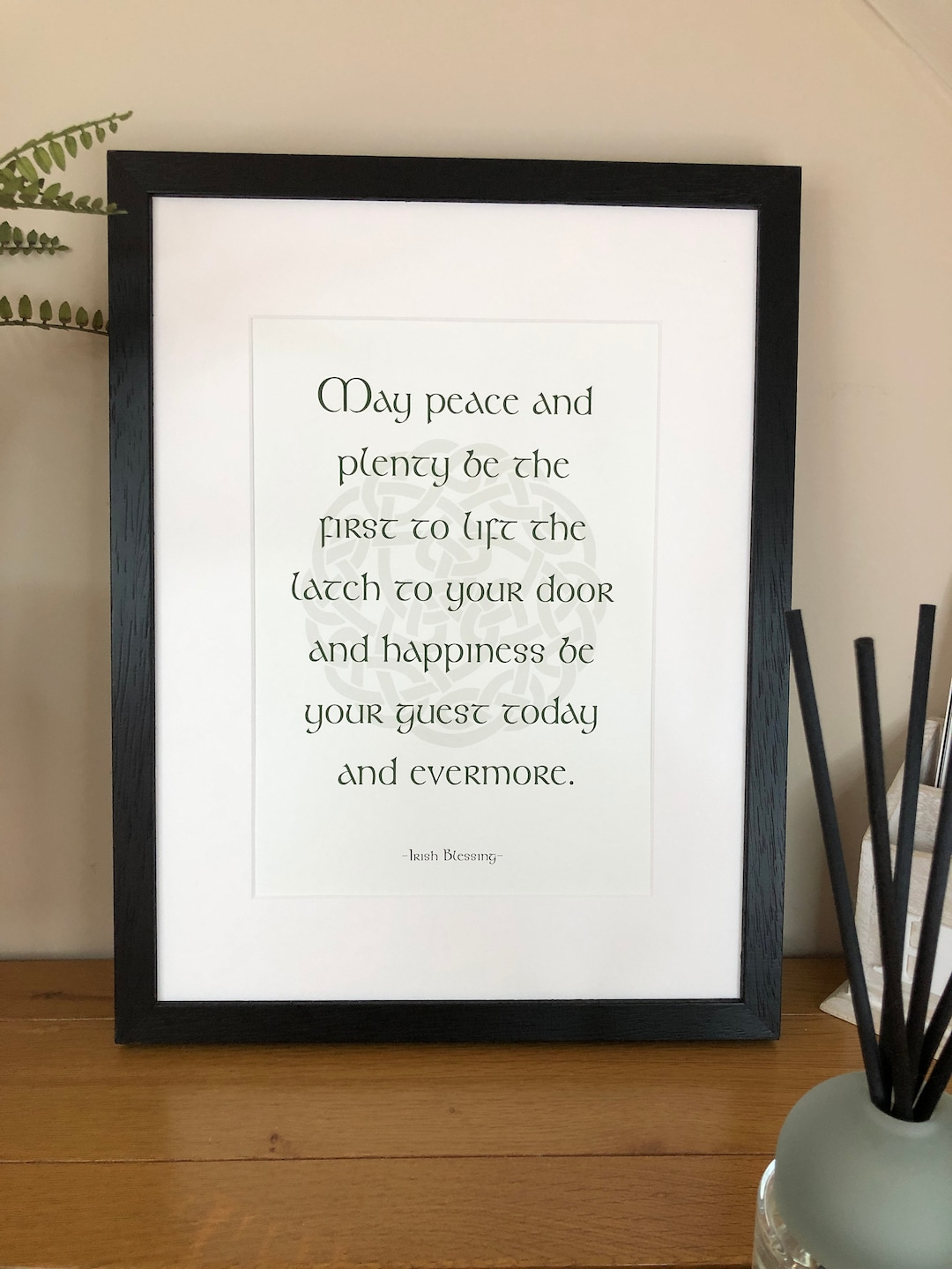 Irland Irish Blessing 'May Peace and Plenty' Irische Segen, Sprüche und