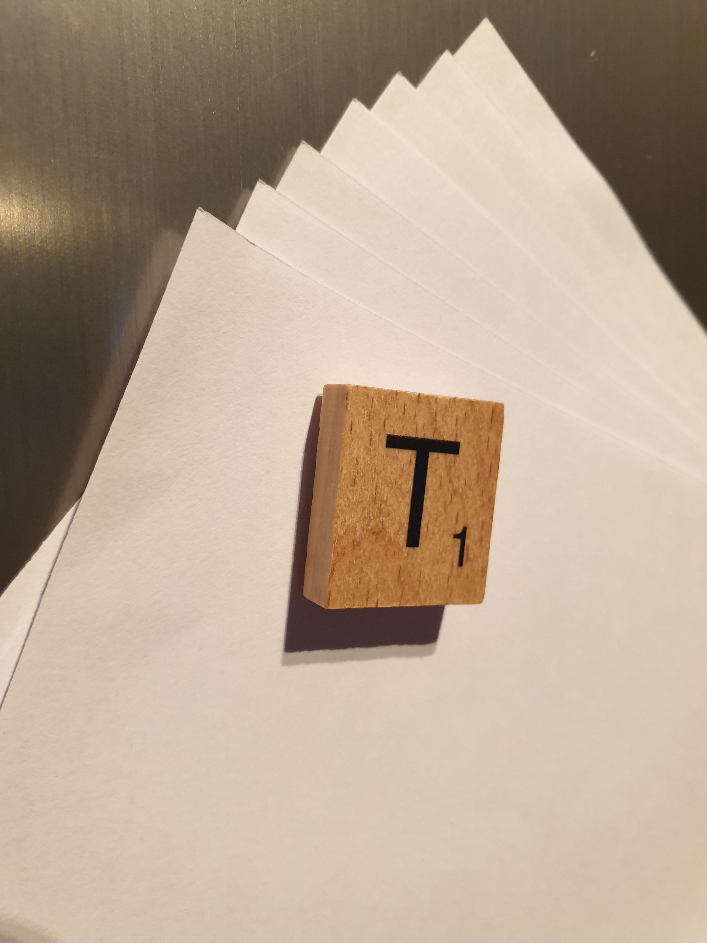 Wooden Scrabble Letter Fridge Super Strong Neodymium Etsy