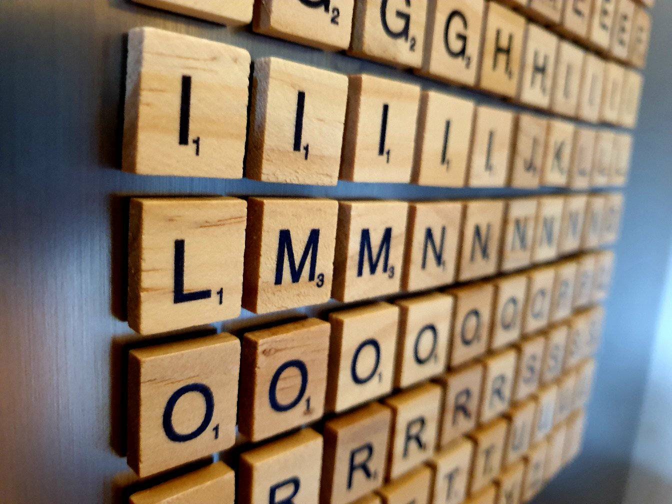 Wooden Scrabble Letter Fridge Super Strong Neodymium Etsy