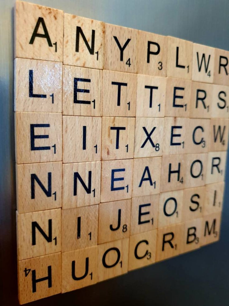 Choose Your Letters Wooden Scrabble Letter Fridge Etsy UK