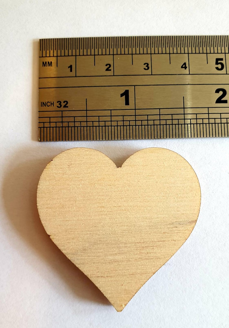 Mini Wooden Love Hearts Strong Fridge Magnets zdjęcie 10