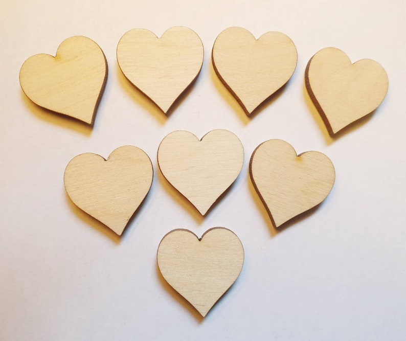 Mini Wooden Love Hearts Strong Fridge Magnets zdjęcie 8