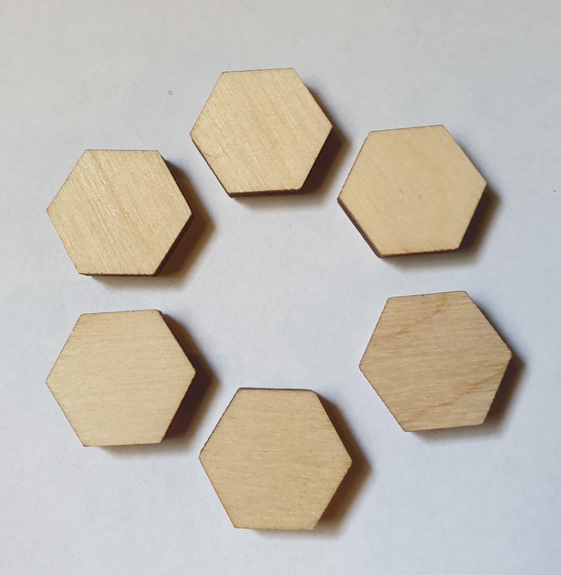 Mini Wooden Hexagon Fridge Magnets / Whiteboard Magnets - Etsy