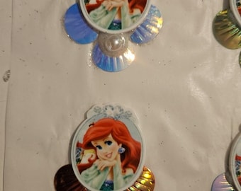 Little Mermaid Face Painting Bling, set of 6