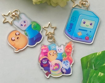 Adventure Time Finn Jake BMO Keychain Charm A Grade