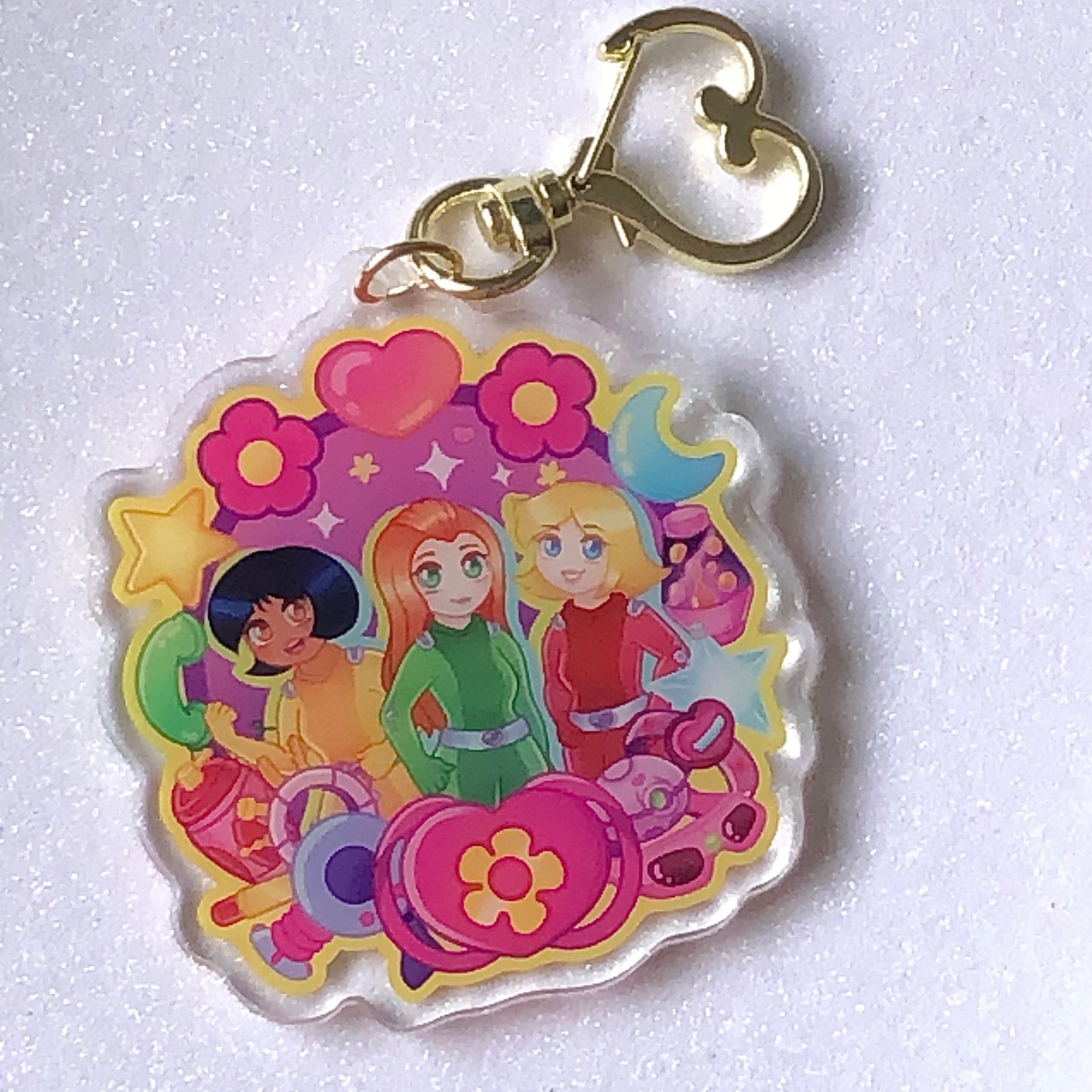 Totally Spies Sam Alex Clover Cartoon Keychain Charm B Grade - Etsy
