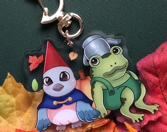 Over The Garden Wall Beatrice Wirt Greg Frog Cartoon Keychain Charm A Grade