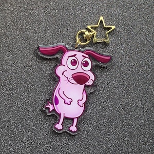 Courage the Cowardly Dog Keychain Charm A and B Grade