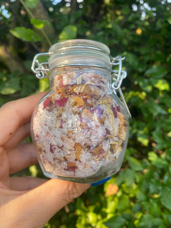 Bath Salts/dried Flowers Bath Ritual/self Love Bath Etsy UK
