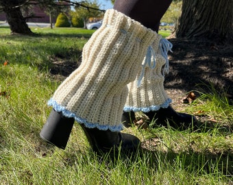 Jambières Boot Cuffs Grace & Lace Gris - Jersey Stretch - Taille Unique - Neuf Avec étiquettes