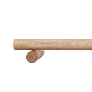 Curtain Pole 0-720cm / 0-283.5 Oak, Walnut, Beech, Black, White zdjęcie 2