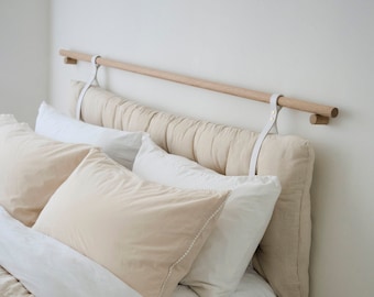 Leather Headboard Cushion Rail  (Cushion sold separately)