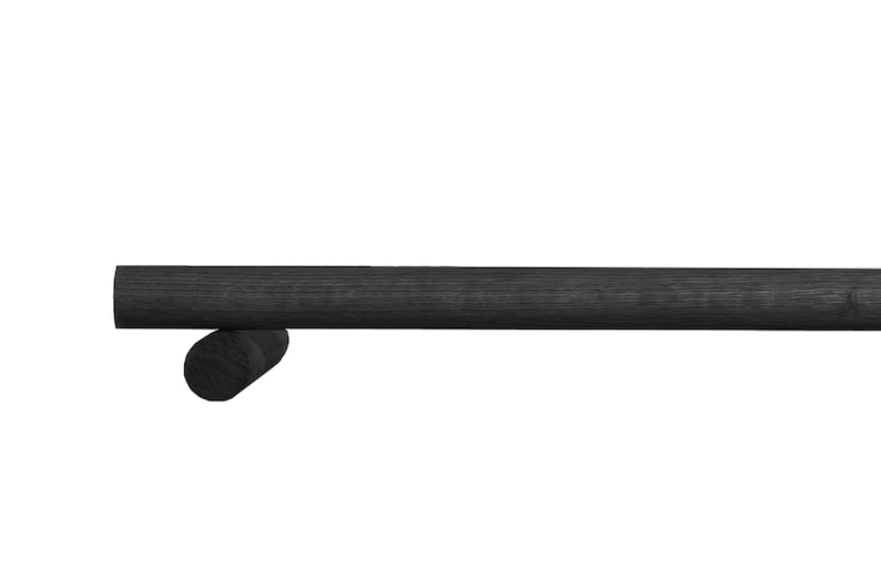 Curtain Pole 0-720cm / 0-283.5 Oak, Walnut, Beech, Black, White zdjęcie 8