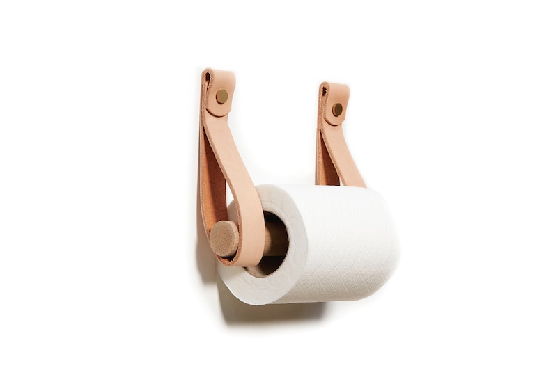 Leather Toilet Roll Holder image 1