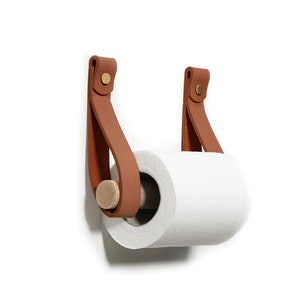 Leather Toilet Roll Holder image 7