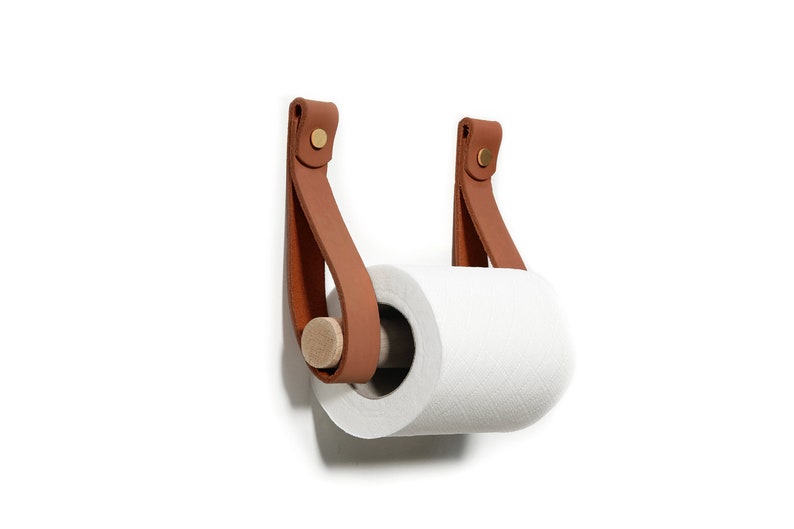 Leather Toilet Roll Holder image 7