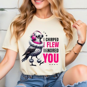 Funny Bird SVG: Sarcastic Animal Clipart, Sassy Sublimation Design (Digital Download