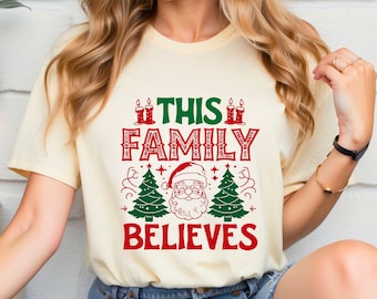This Family Believes Christmas SVG: Farmhouse Holiday Decor (Digital Download