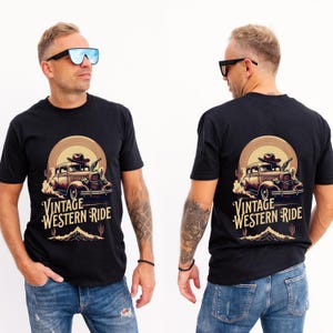 Vintage Western Ride SVG | Retro Cowboy Quote PNG | Wild West Digital Design for Cricut & Sublimation