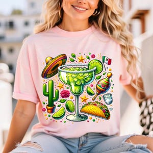Tacos and Margaritas SVG: Cinco de Mayo PNG, Sublimation Design (Digital Download)