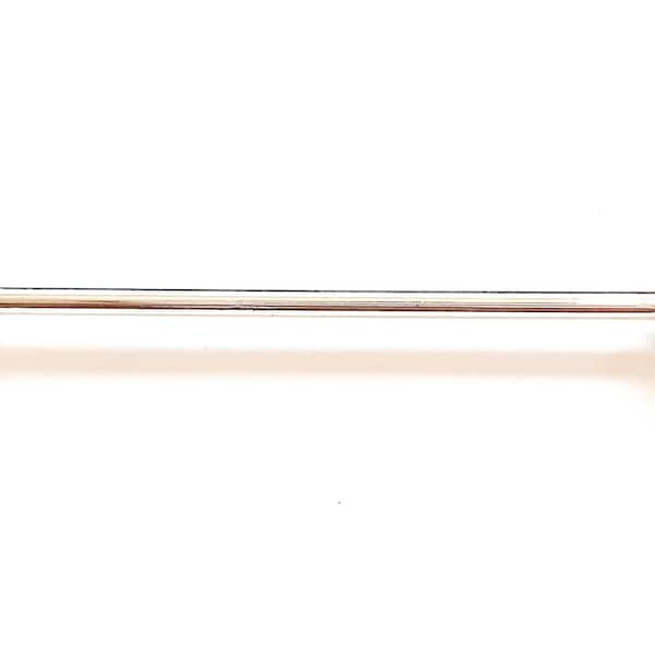 16g Industrial Barbell White Silver-White Silver Industrial Piercing 16g 35mm 316L Surgical Steel