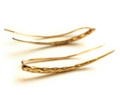 Mother Day Sale - Gold Climber Earrings-Gold Ear Climber Earrings-Climbers-Climber Earrings Gold-Rose Sterling Silver Climber Earrings