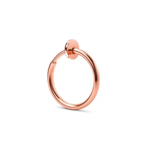 Rose Gold Fake Belly Button Piercing-Rose Gold Fake Belly Button Ring-Fake Belly Ring-Fake Piercing Belly-Clip on Belly Ring-Naval
