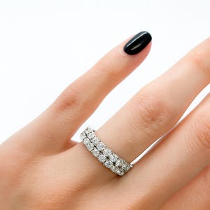 Stretch Rings - Elastic Ring - Eternity Ring - Stackable Rings - Crystal Ring - Rhinestone Stretch Rings