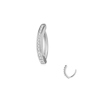 Silver Belly Ring-Simple Belly Button Ring - Stainless Steel Belly Navel Nail Piercing Jewelry - Belly Button Body Jewelry
