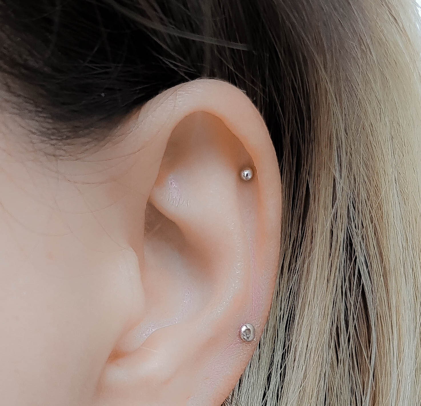 JeweBella 7 paar kleine oorbellen, chirurgisch staal, hypoallergeen, voor dames en meisjes, piercing oor, cartilage oorbellen, zirkonia, set oorbellen dames, Roestvrij staal