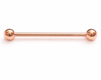Besyvvin Lot De 3 Piercings Industriels 38 Mm Acier Chirurgical – Barre 14G Avec Papillons, Argent/Or Rose/Noir, Style Échafaudage Oreille