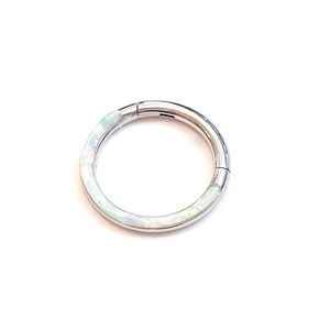 Septum Ring, Septum Ring Opal, Pink Opal Septum Ring Surgical Steel ...