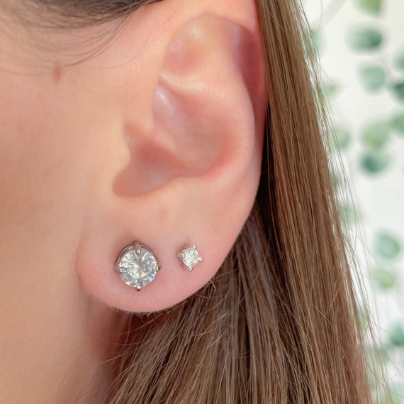 No Piercing Stud Earrings Clip on Earrings Studs Etsy UK