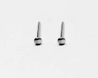 Black Stud Earrings-Tiny Black Dot Stud Earring-Small Black Stud Earrings-Hypoallergenic Stud Earrings-Tiny Black Studs
