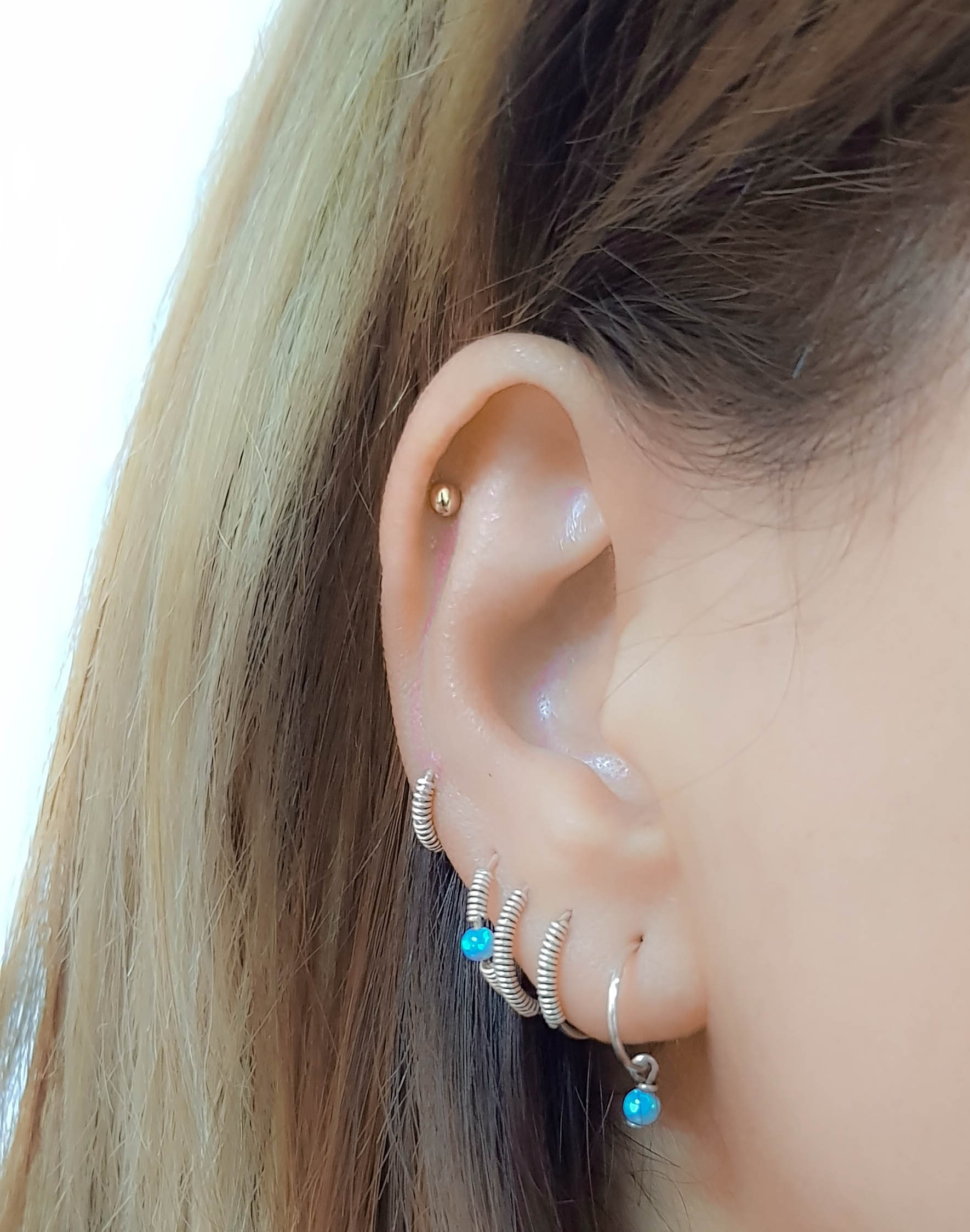 Orecchini A Spilla Di Sicurezza E Graffetta In Oro 14K – Con Zirconi, Ipoallergenici, Regalo Punk Chic Per Donne