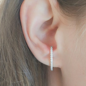 Lobe Cuff , Ear Lobe Cuff, Lobe Cuff Earring, Ear Cuff, Suspender Earring, Lobe Earring, Cuff Stud Earrings, Sterling Silver Earrings